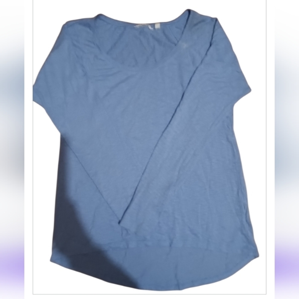 Long Sleeve Blue Top